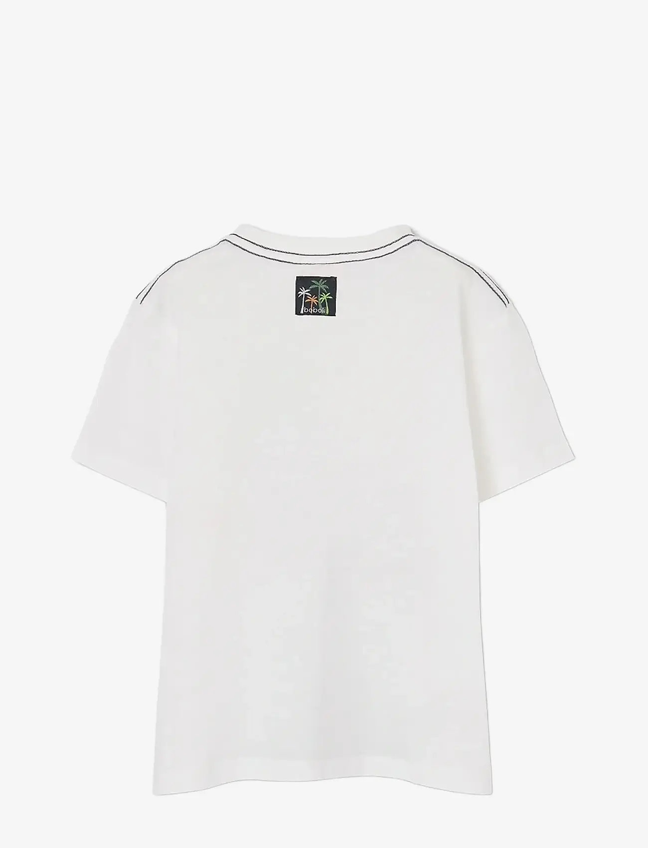 Boboli - Knit t-Shirt for boy -BCI - kortærmede t-shirts - off white - 1
