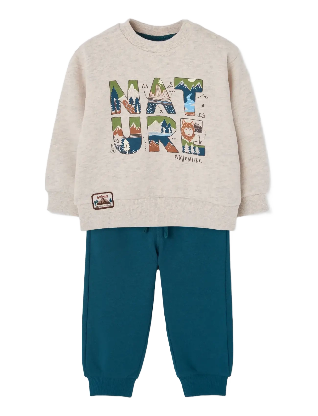 Boboli Set fleece for boy -BCI - Boboli - BEIGE / beige