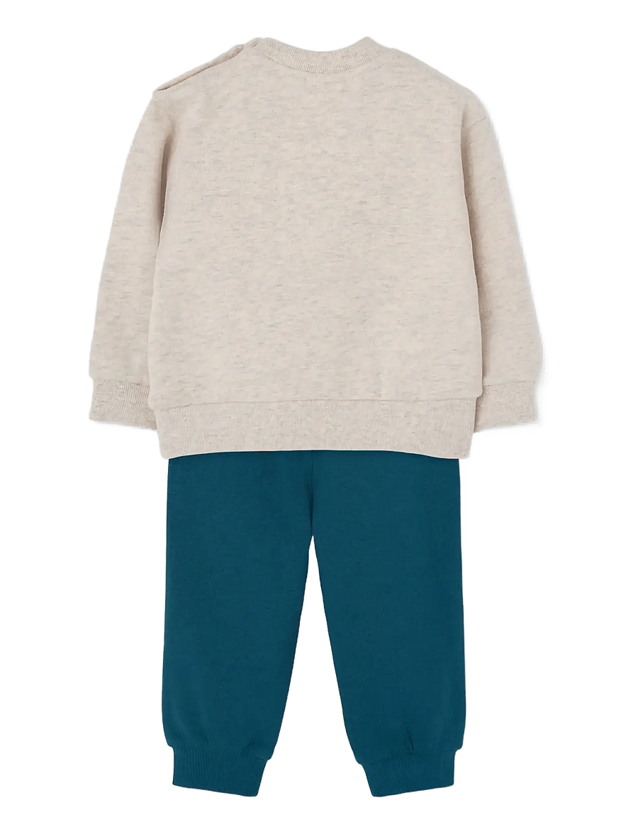 Boboli - Set fleece for boy -BCI - sportanzüge - beige - 1