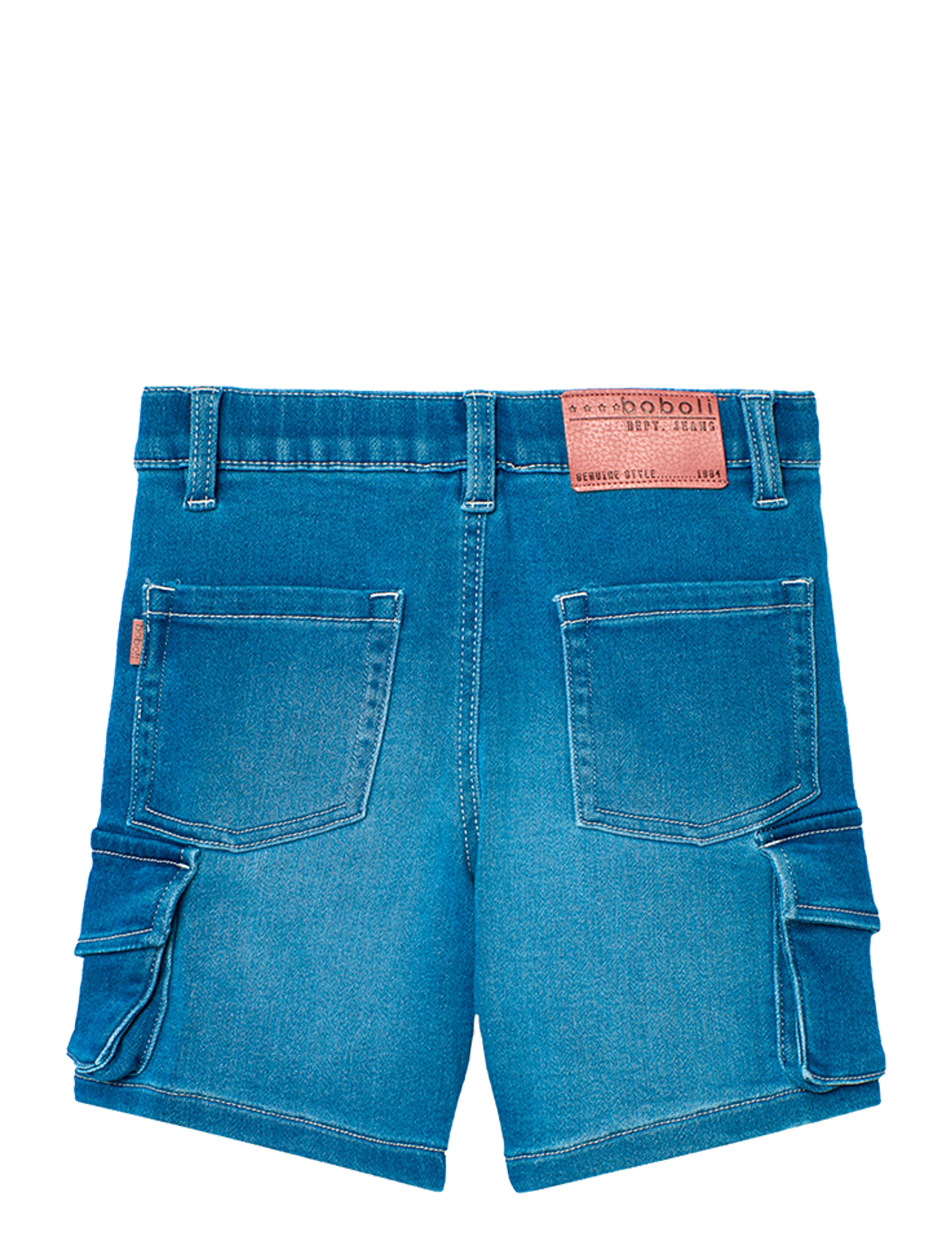 Boboli - Knit denim bermuda shorts - jeansowe szorty - navy - 2