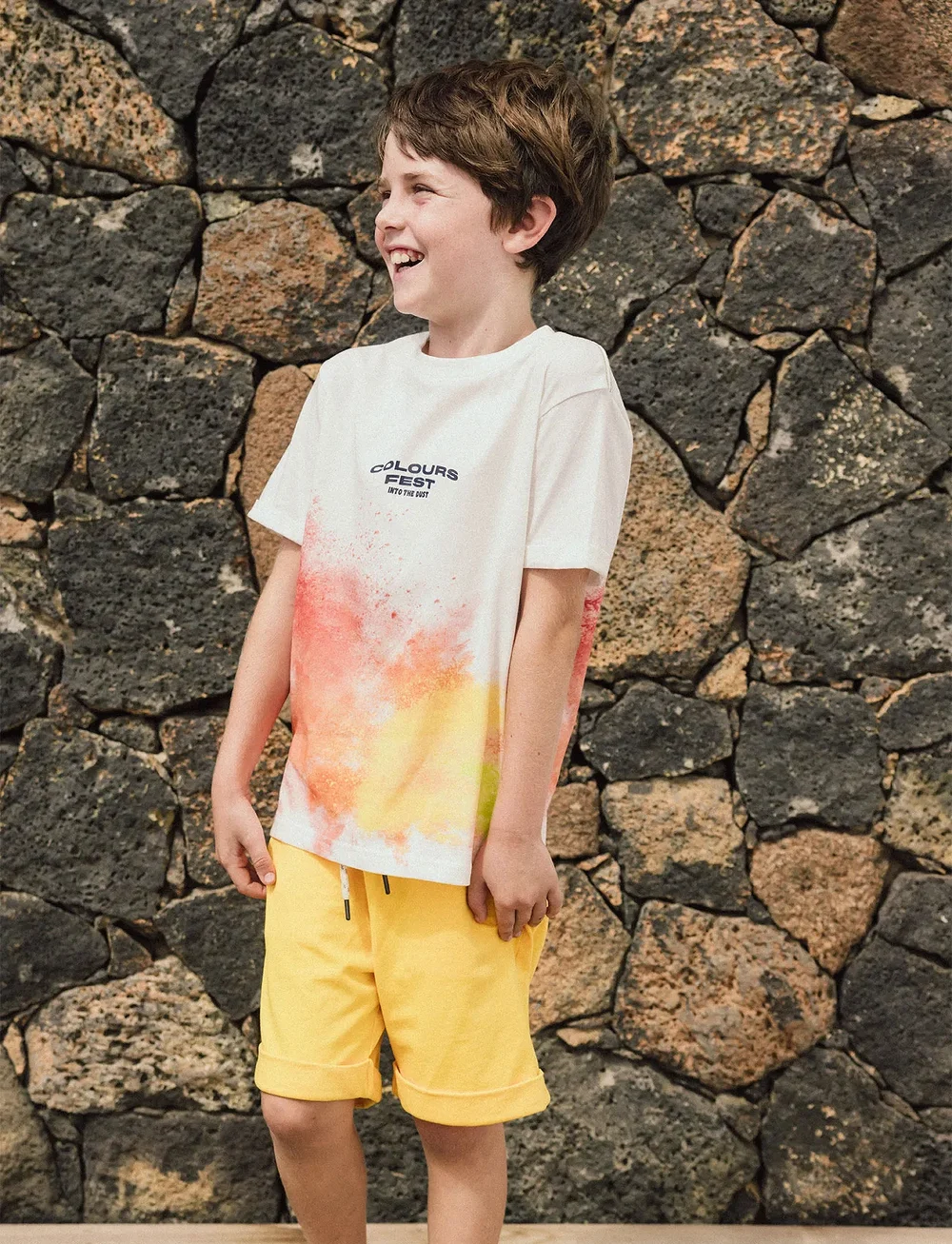 Boboli - Fleece bermuda shorts - sweat shorts - yellow - 0