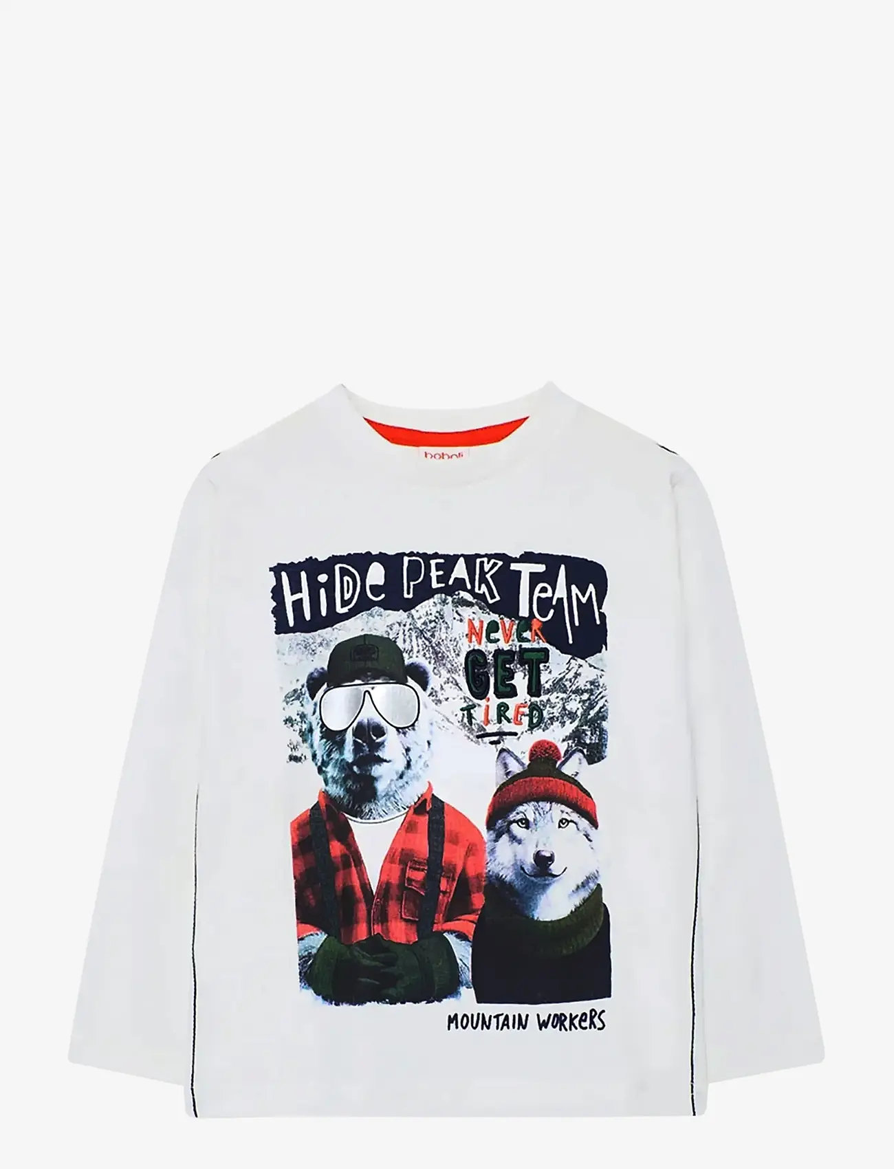 Boboli - Knit t-Shirt - long-sleeved t-shirts - off white - 0