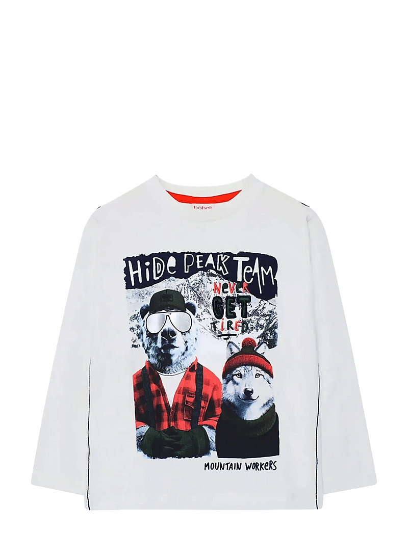 Boboli - Knit t-Shirt - long-sleeved t-shirts - off white - 0