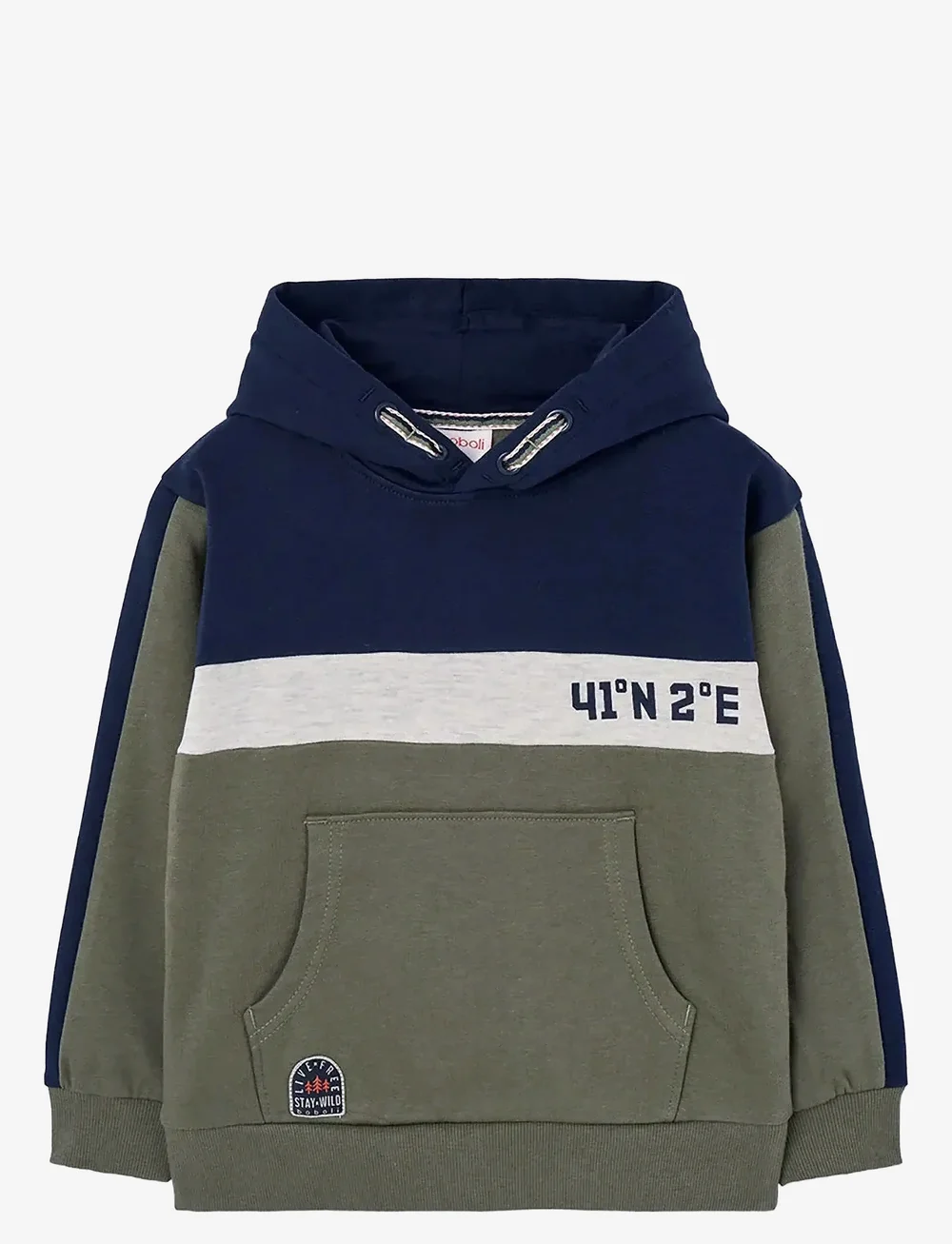 Boboli - Fleece with hood sweatshirt - kapuzenpullover - forest - 0