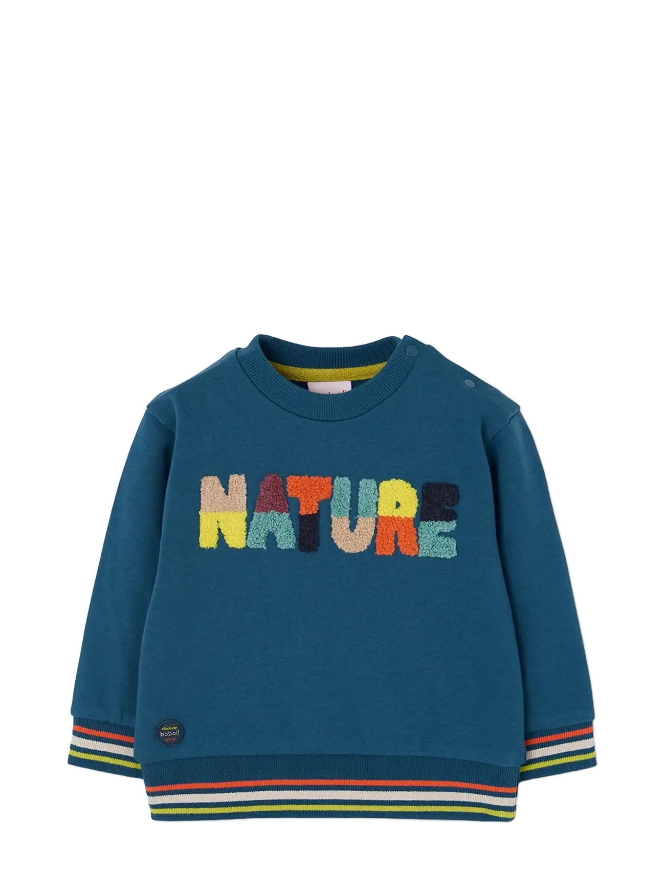 Boboli Fleece sweatshirt for boy -BCI - Shop efter størrelse - CANARD / blue