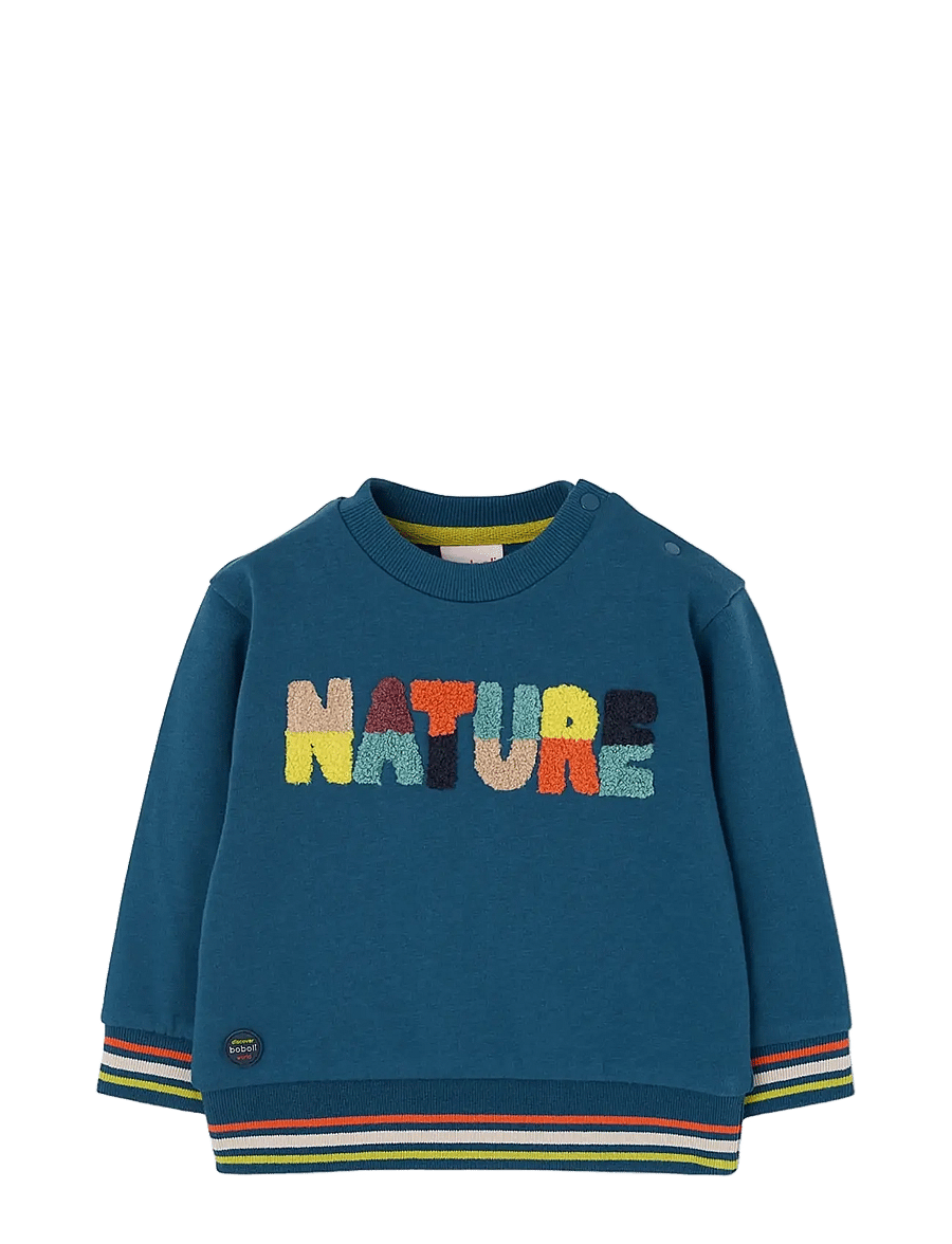 Boboli - Fleece sweatshirt for boy -BCI - sweatshirts - canard - 0
