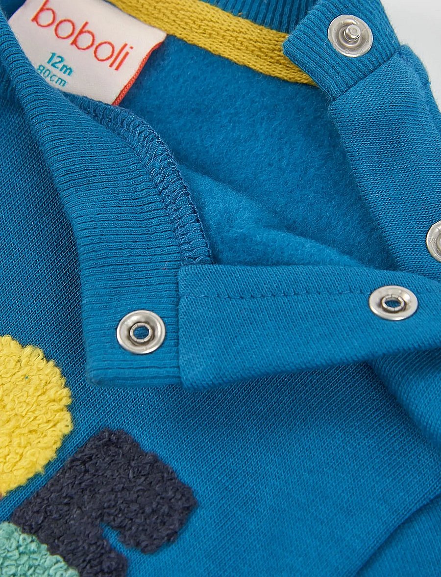 Boboli - Fleece sweatshirt for boy -BCI - sweatshirts - canard - 2