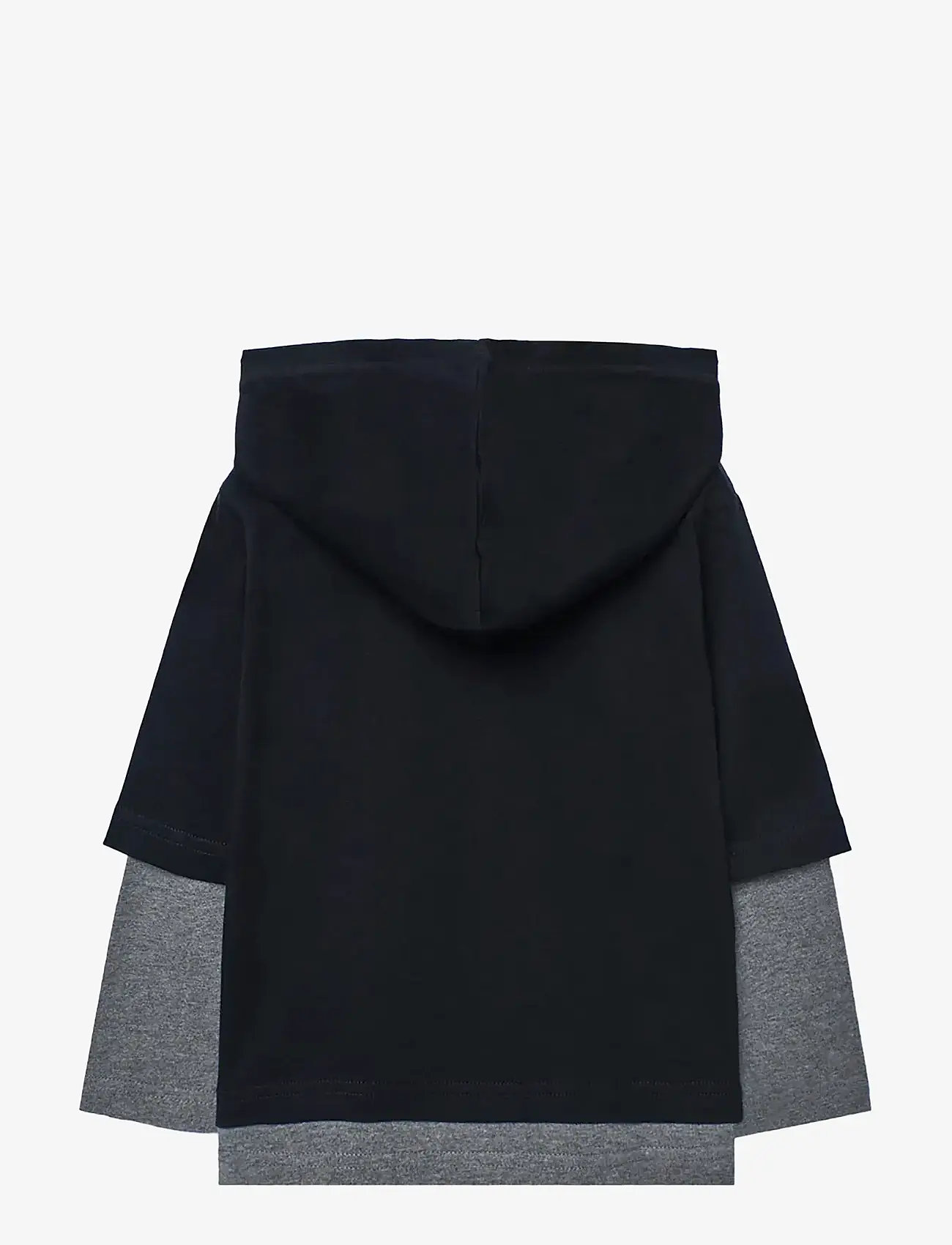 Boboli - Knit hooded t-Shirt - huvtröjor - black - 1