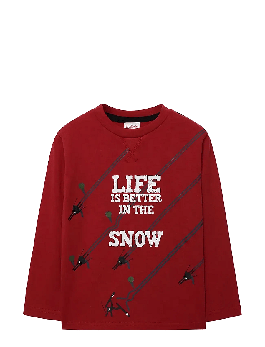 Boboli - Knit t-Shirt - langärmelig - scarlet - 0