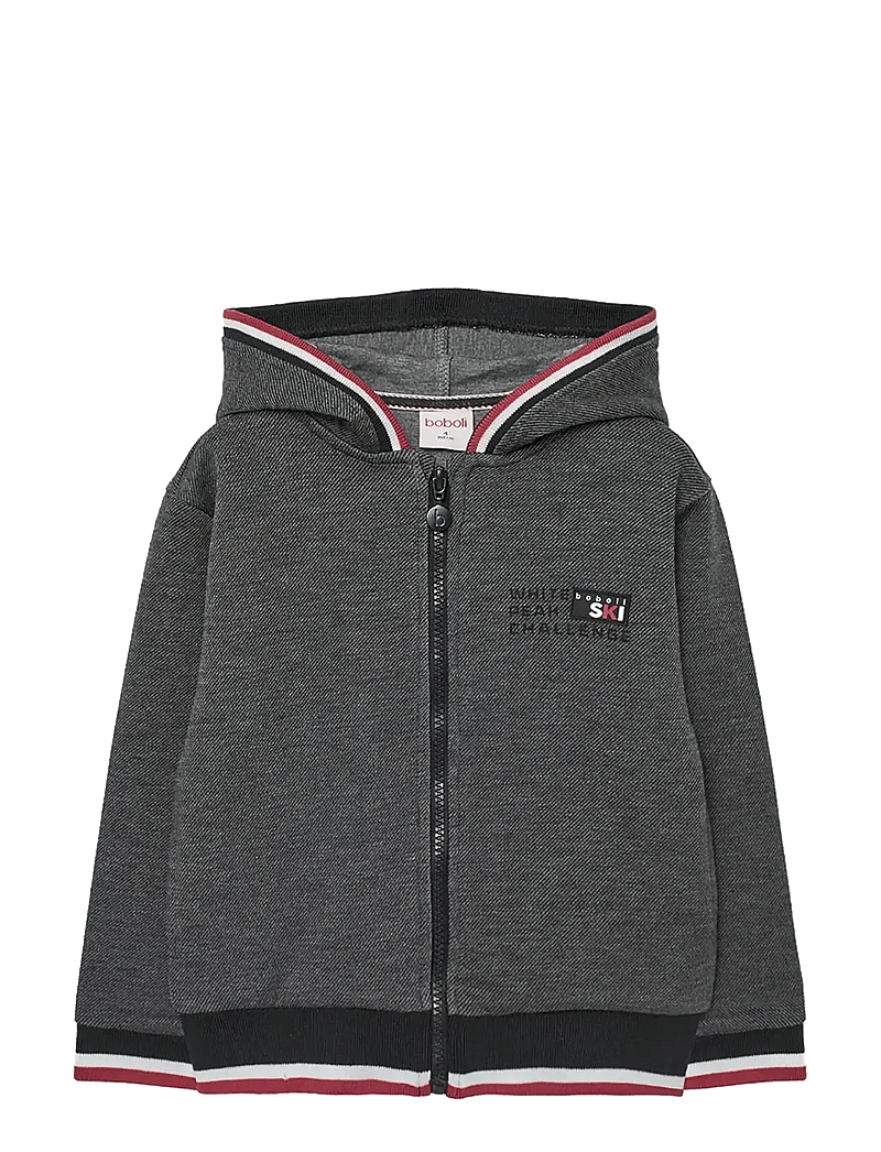 Boboli - Knit jacket fantasy - huvtröjor - black - 0