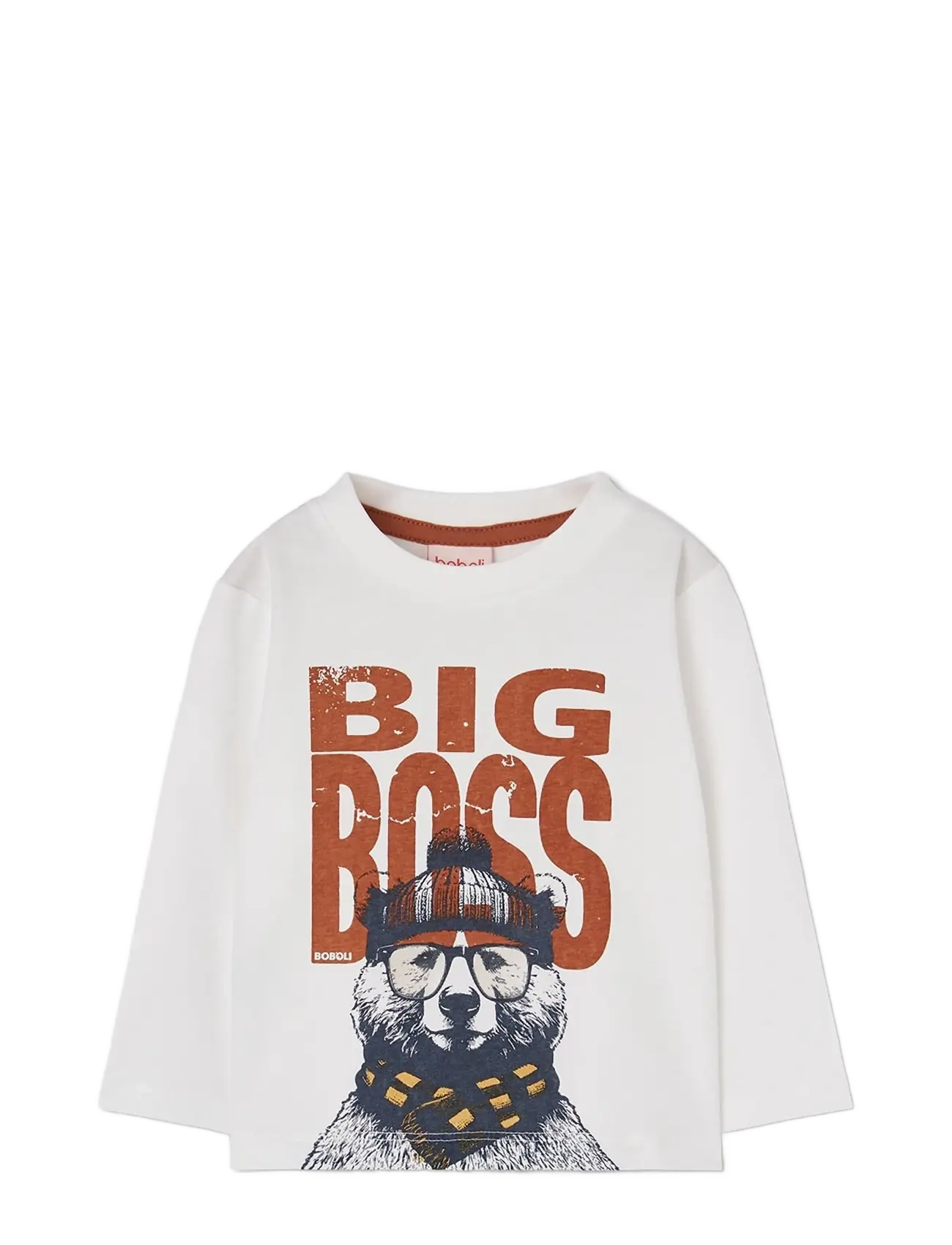 Boboli Knit t-Shirt for boy -BCI - Tops - OFF WHITE / white