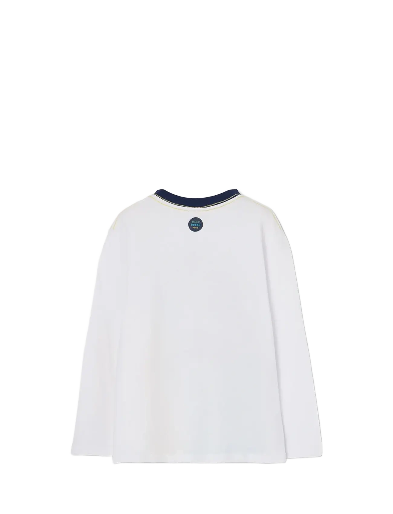 Boboli - Knit t-Shirt long sleeves for boy -BCI - langærmede t-shirts - white - 2
