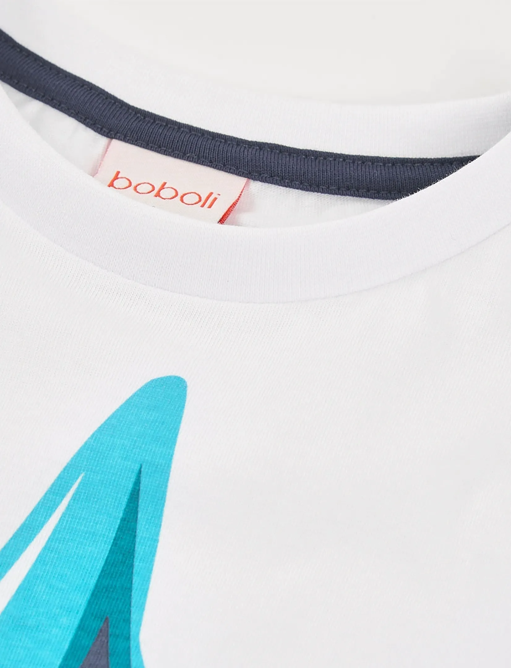 Boboli - Knit t-Shirt for boy -BCI - kortærmede t-shirts - white - 2