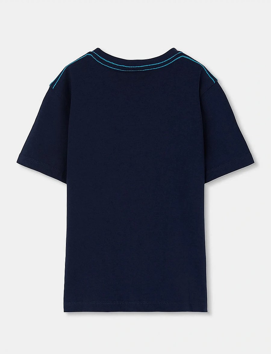 Boboli - Set knit for boy -BCI - sets mit kurzärmeligem t-shirt - navy - 3