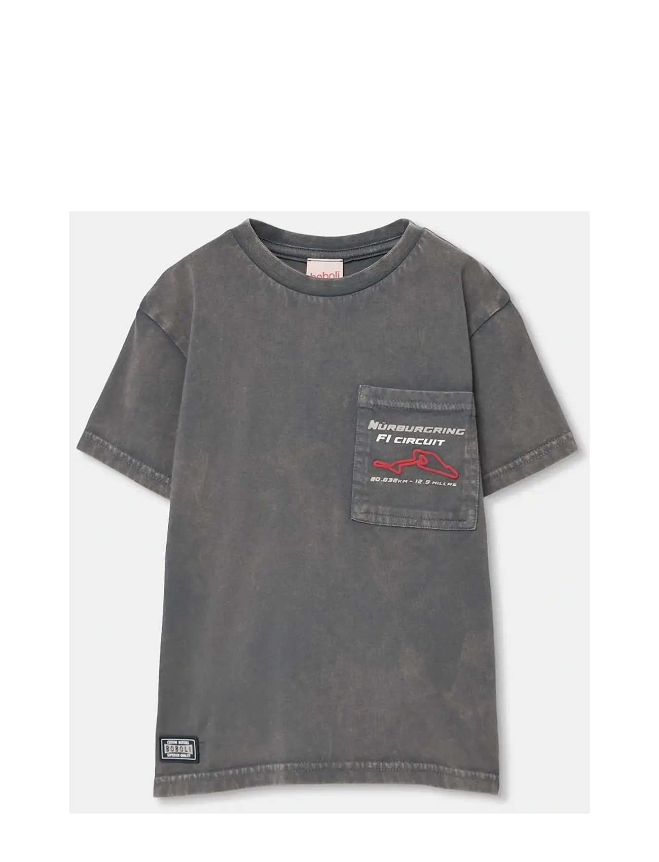 Boboli Knit t-Shirt short sleeves for boy -BCI - Kläder - ANTHRACITE / grey