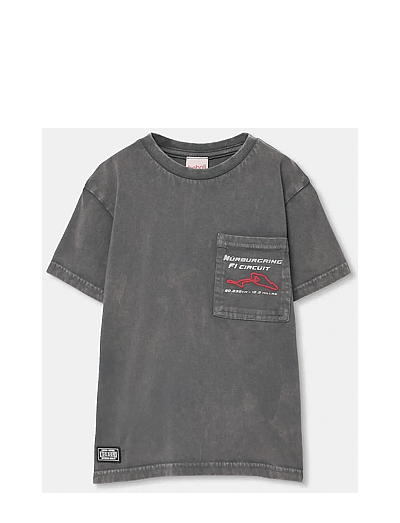 Boboli Knit t-Shirt short sleeves for boy -BCI - Toppar & T-shirts - ANTHRACITE / grey