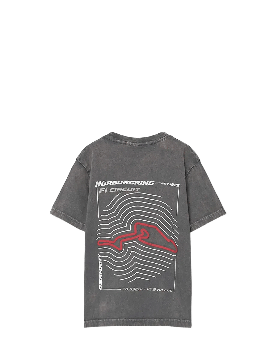 Boboli - Knit t-Shirt short sleeves for boy -BCI - kortärmade t-shirts - anthracite - 2