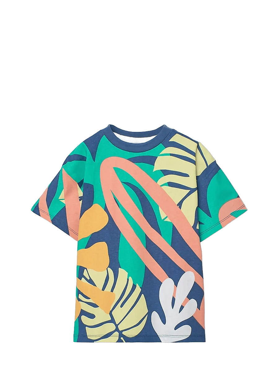Boboli - Knit t-Shirt printed for boy -BCI - kurzärmelige - blue - 0