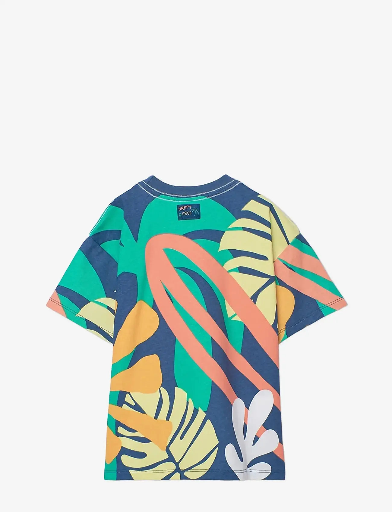 Boboli - Knit t-Shirt printed for boy -BCI - kortærmede t-shirts - blue - 1