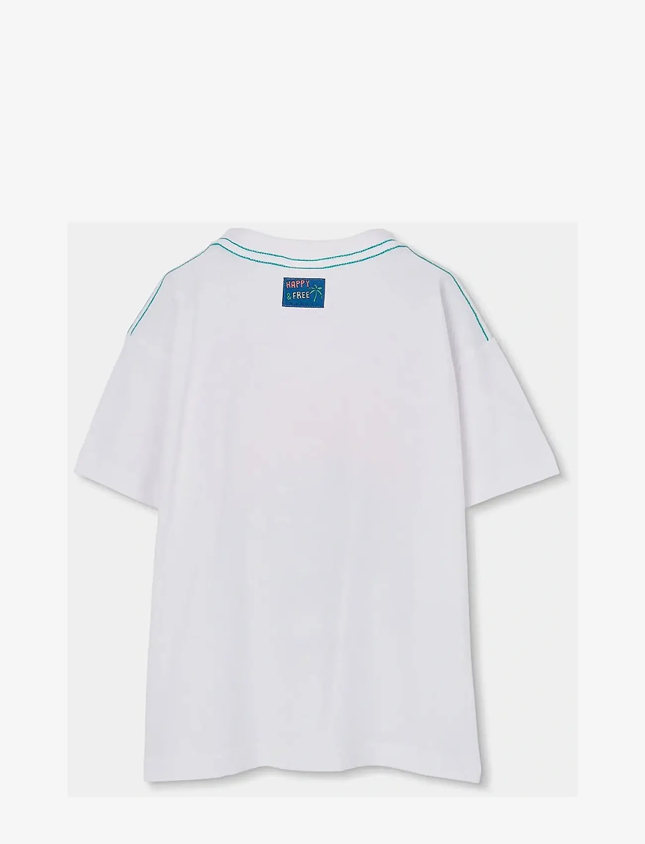 Boboli - Knit t-Shirt for boy -BCI - kortærmede t-shirts - white - 2