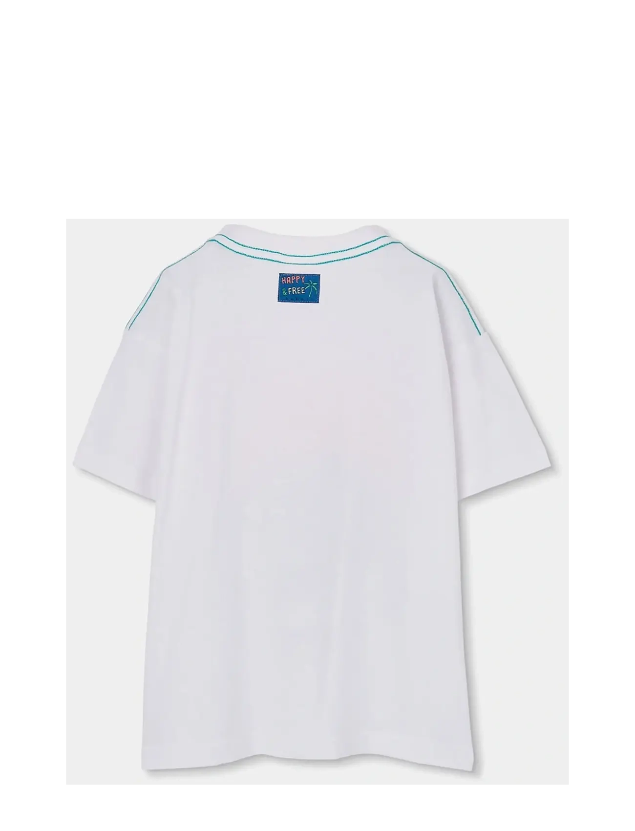 Boboli - Knit t-Shirt for boy -BCI - lühikeste varrukatega t-särgid - white - 2