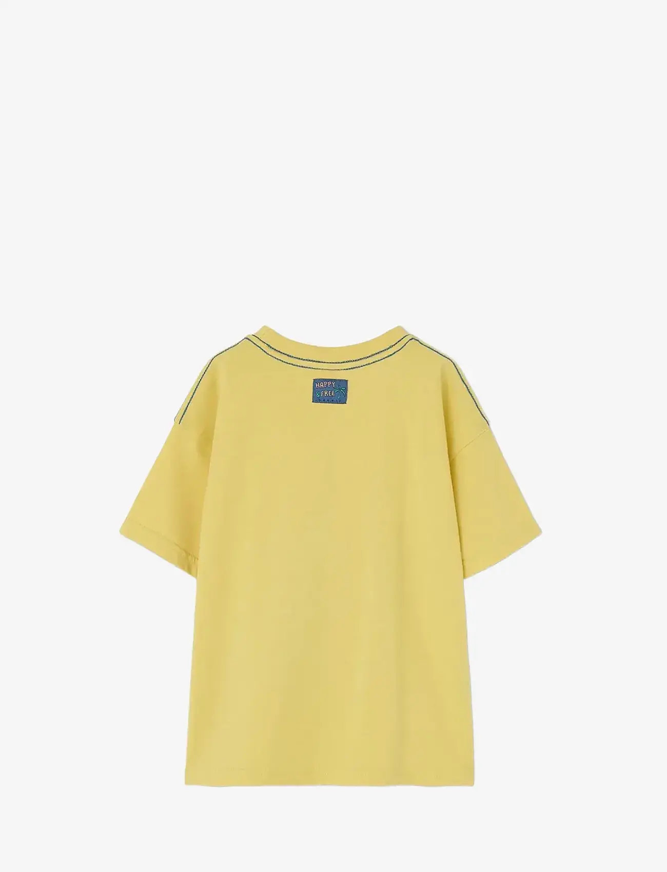 Boboli - Knit t-Shirt for boy -BCI - lühikeste varrukatega t-särgid - lemonade - 2