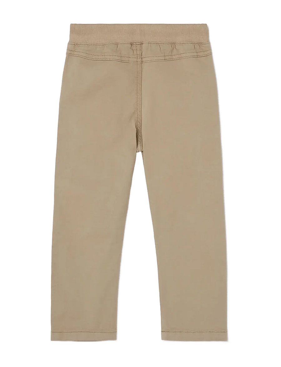 Boboli - Stretch gabardine trousers for boy -BCI - byxor - sand - 2