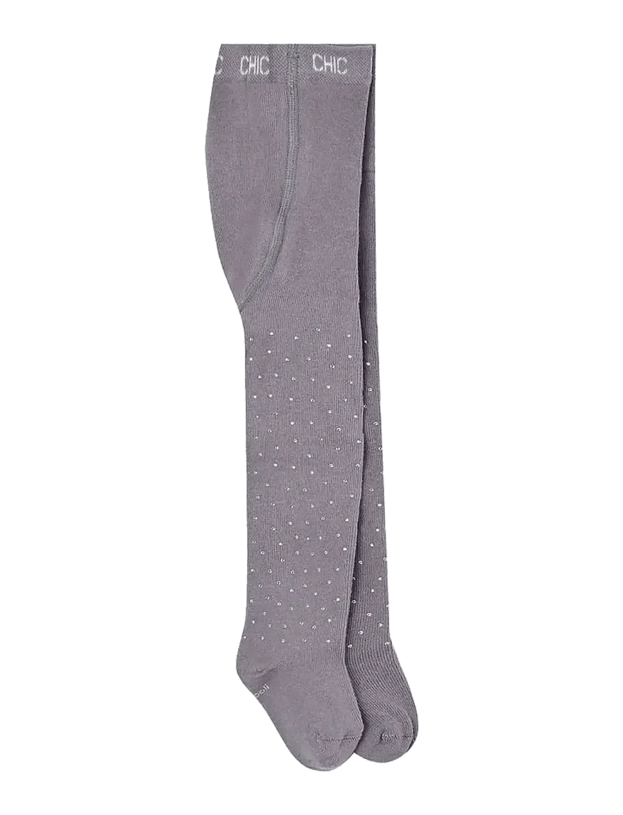 Boboli - Thick tights crystals - strumpbyxor - fog - 0