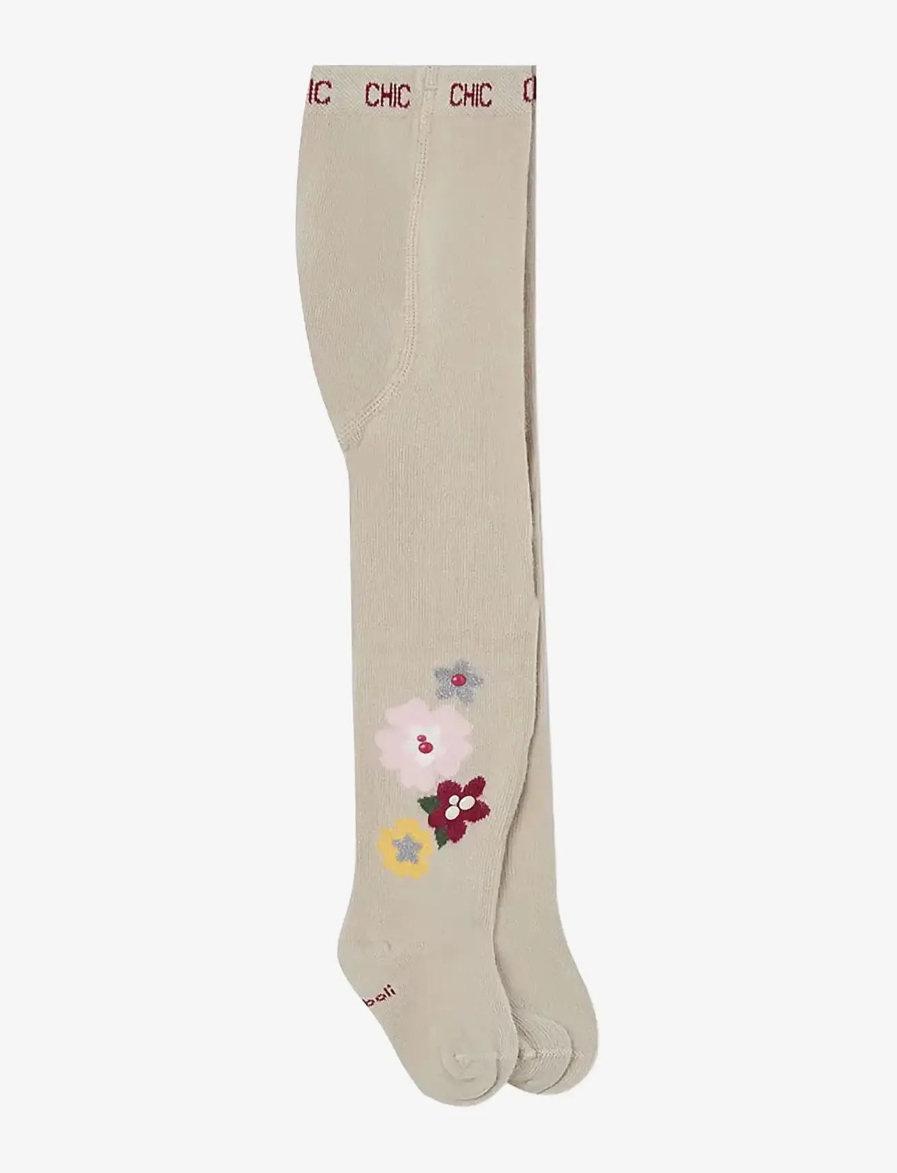Boboli - Thick tights floral - sukkpüksid - crÈme - 0
