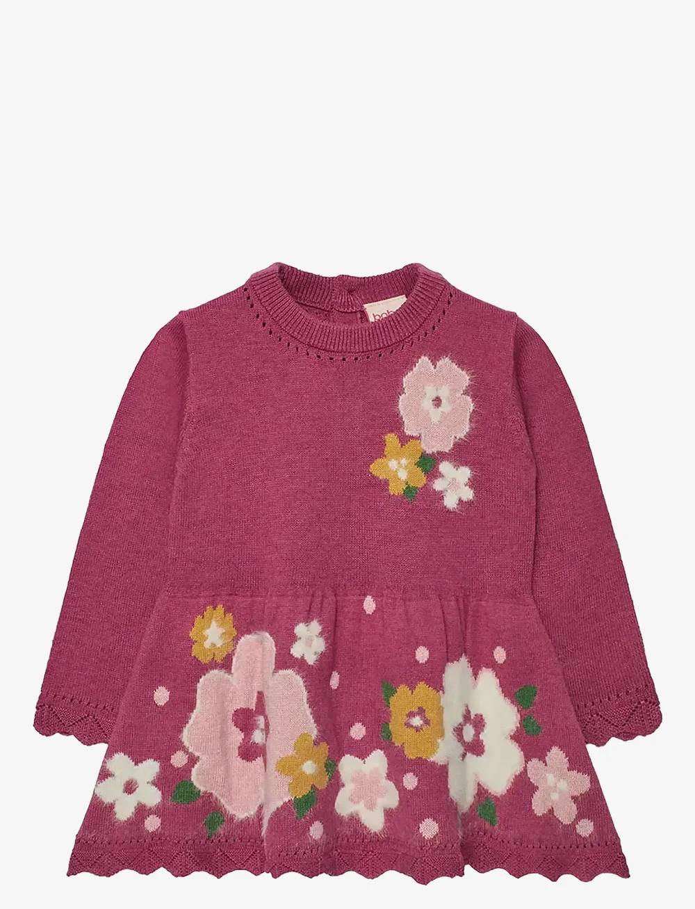Boboli - Knitwear dress - langärmelige babykleider - raspberry - 0