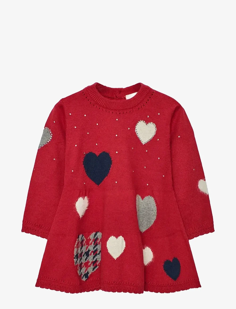 Boboli - Knitwear dress - langärmelige babykleider - scarlet - 0