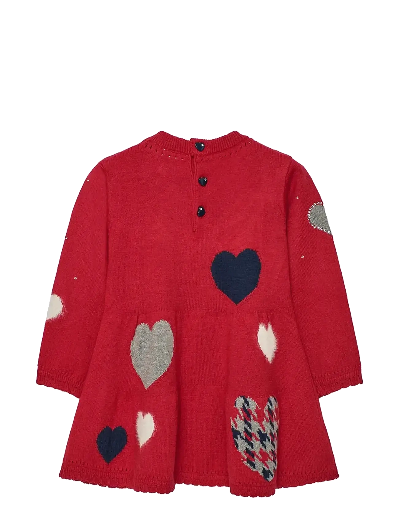 Boboli - Knitwear dress - robes pour bébés à manches longues - scarlet - 1