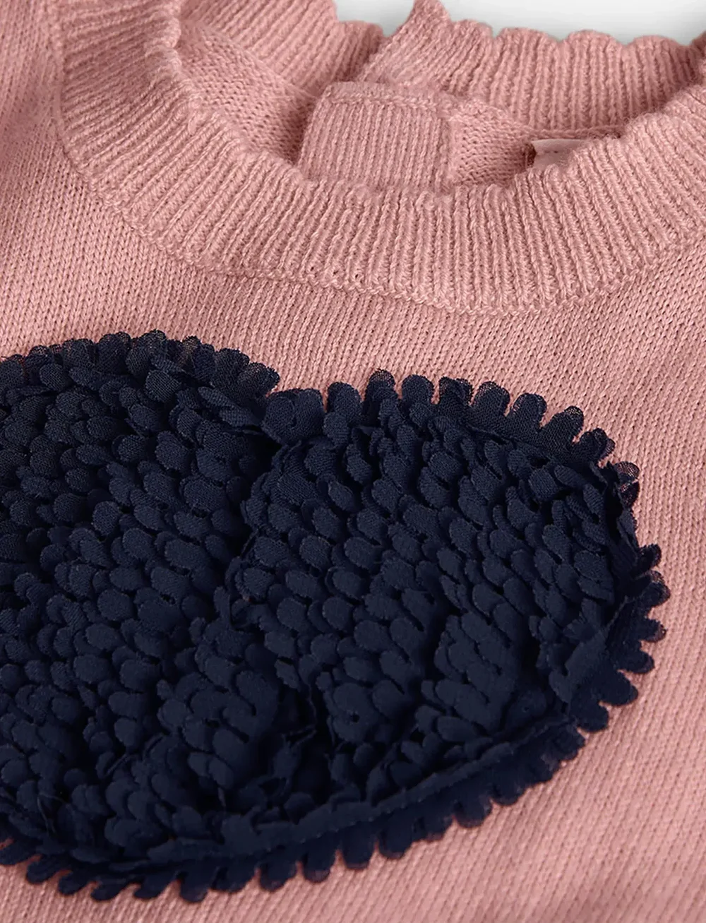 Boboli - Knitwear combined dress - langærmede babykjoler - flamingo - 2