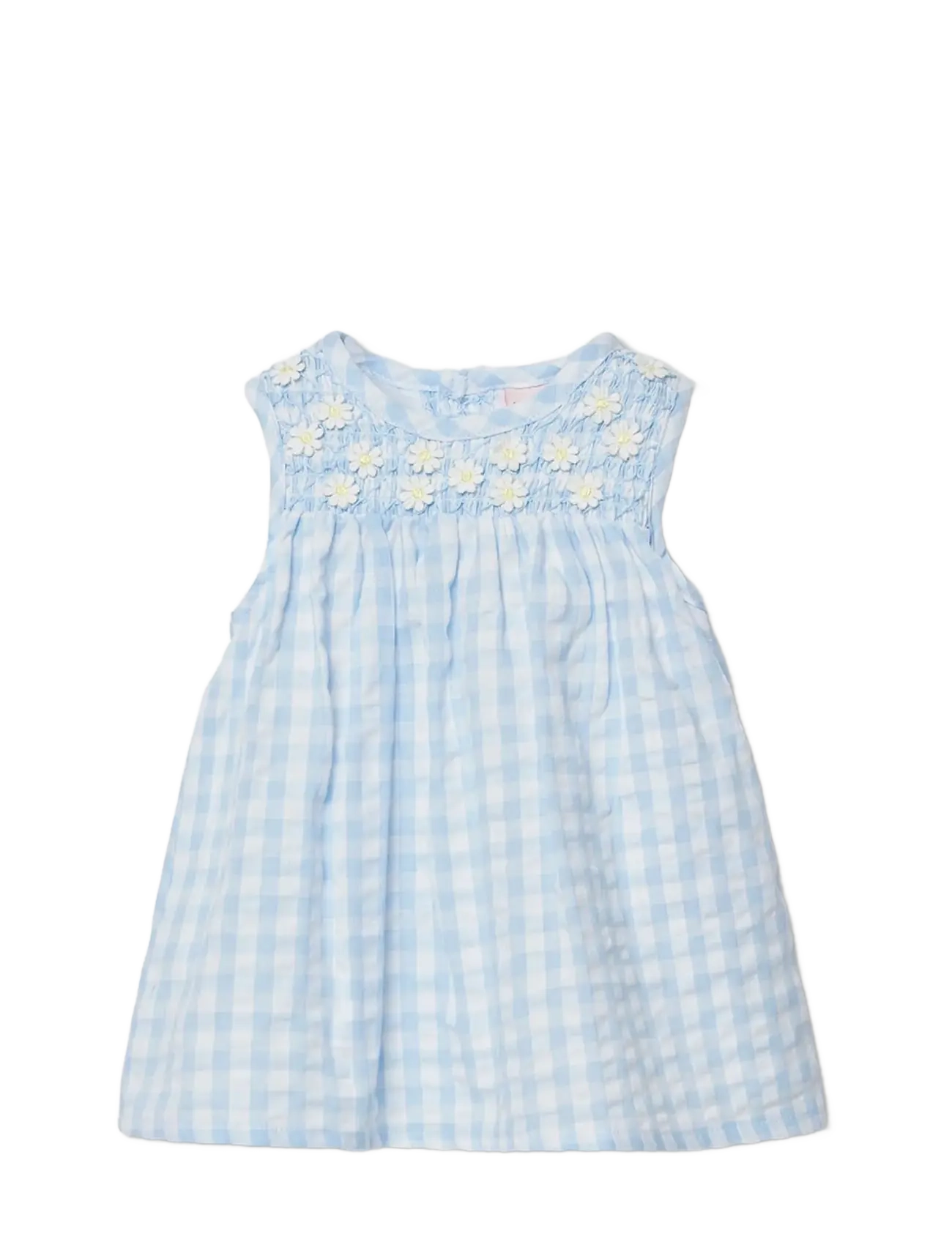 BOBOLI Poplin Kleid Check For Baby -Bci Blau - 86 - Kinder