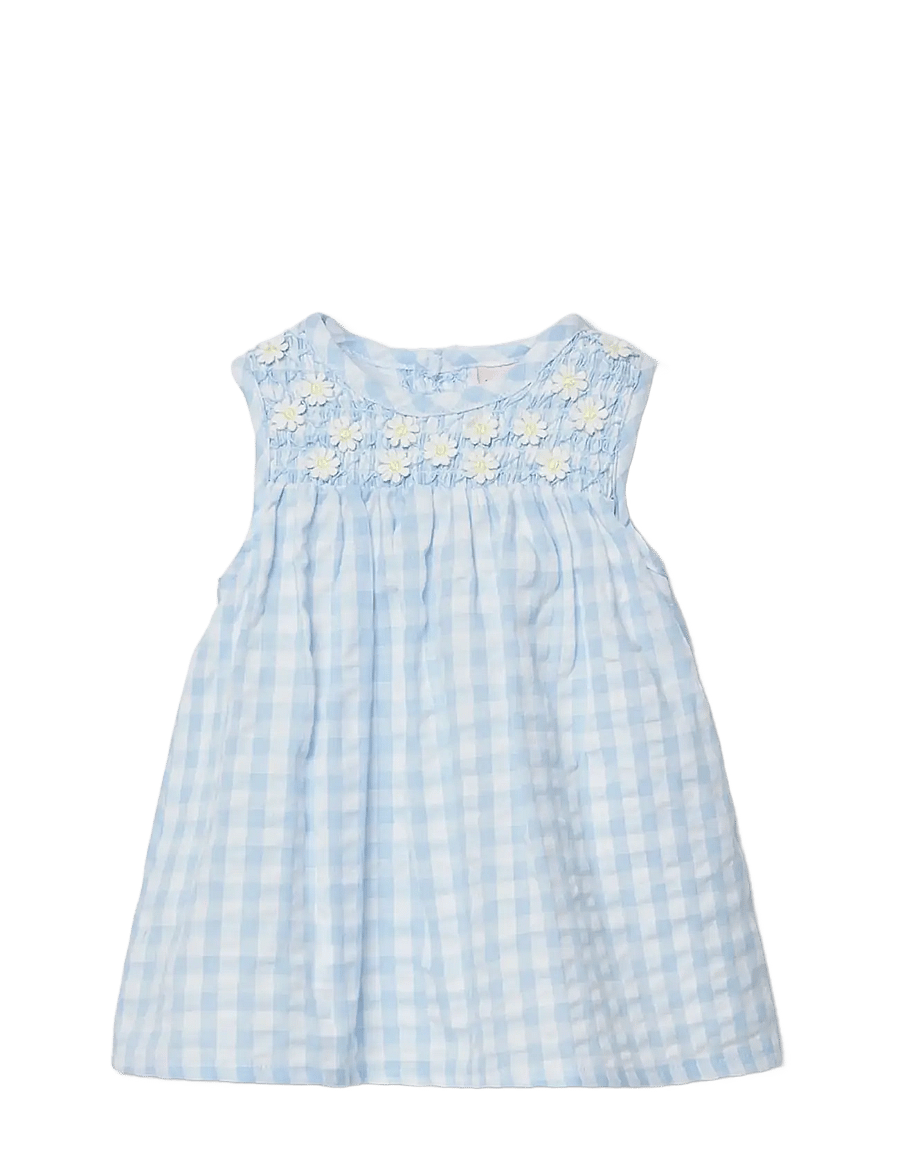 Boboli - Poplin dress check for baby -BCI - Ärmellose babykleider - checks - 0