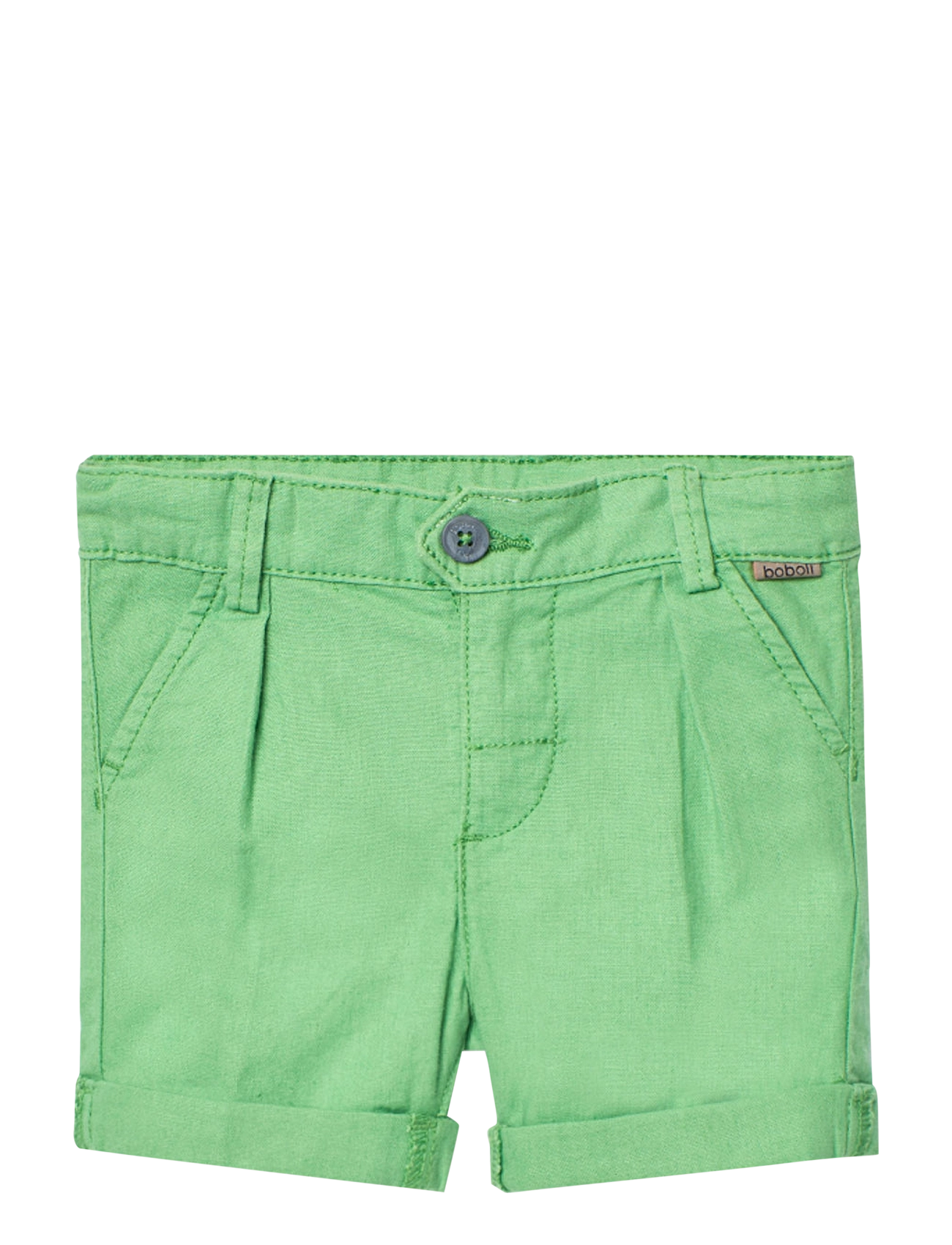 BOBOLI Linen Bermuda Shorts Grün - 116 - Kinder