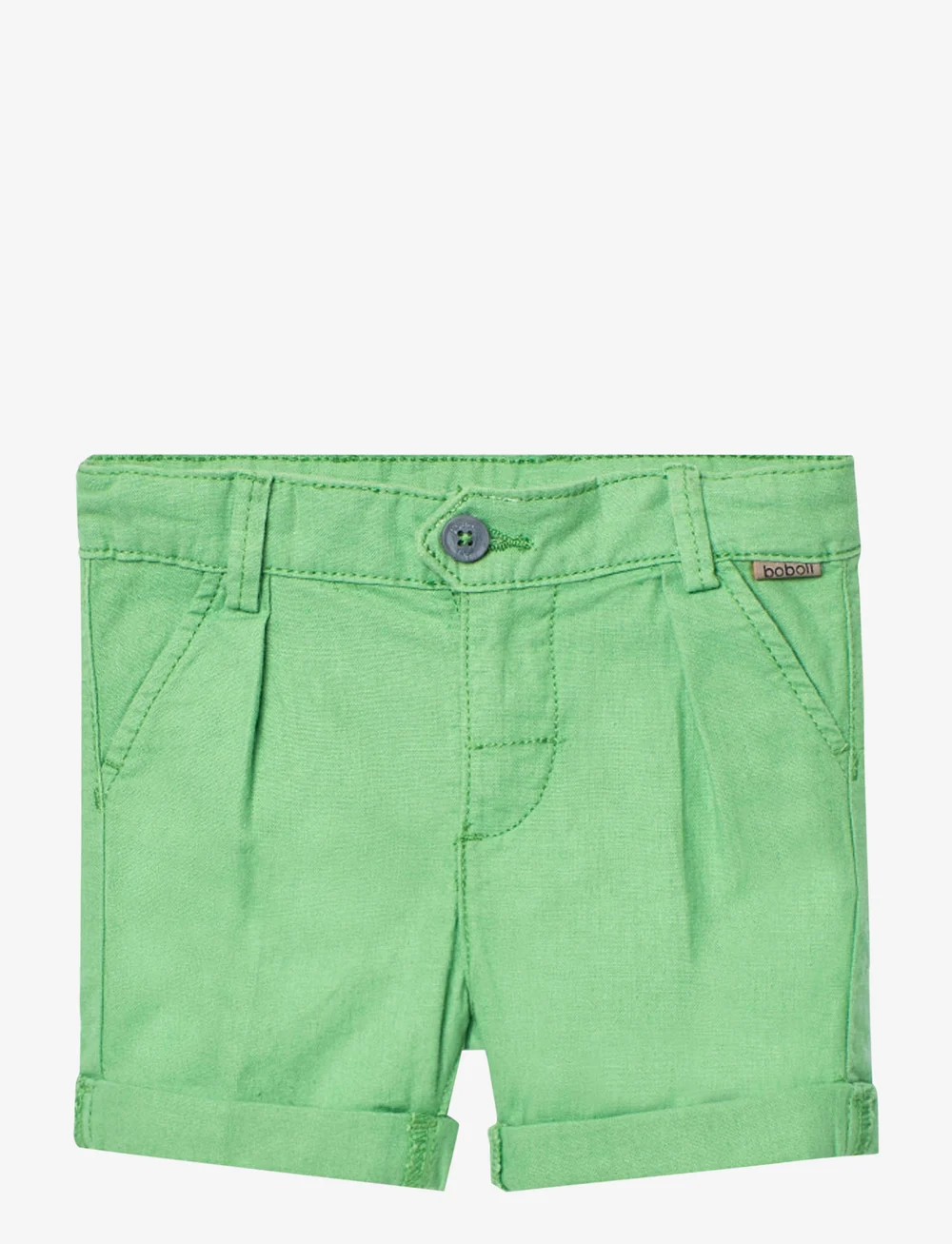 Boboli - Satin bermuda shorts - chino-shorts - green - 1