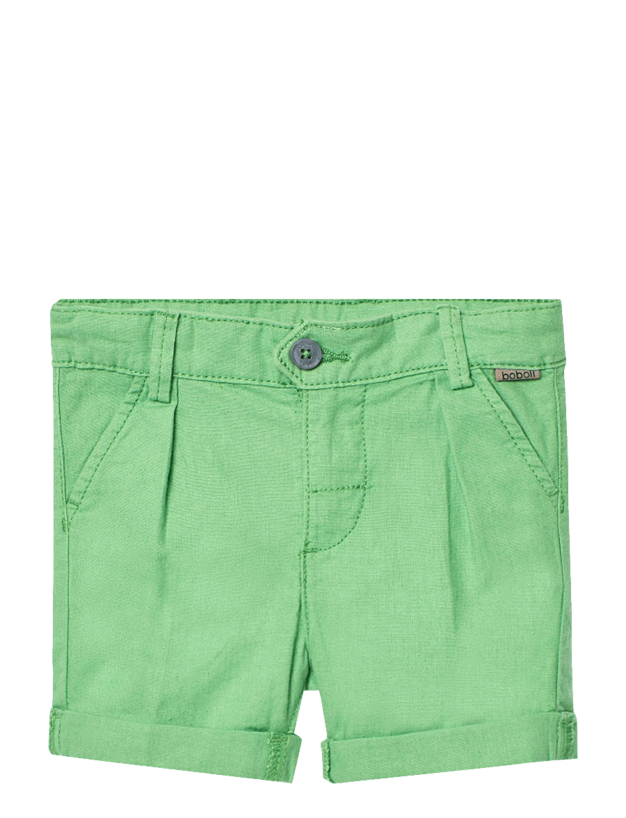 Boboli - Linen bermuda shorts - chino-shorts - green - 1