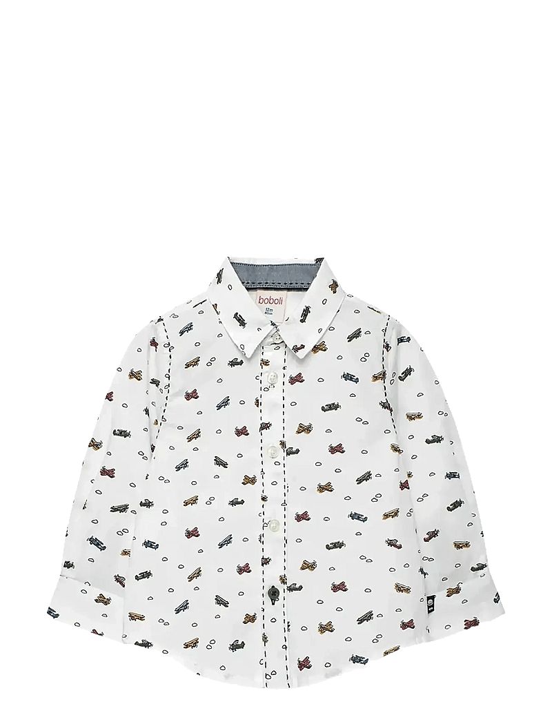 Boboli - Poplin shirt printed - långärmade skjortor - print - 0