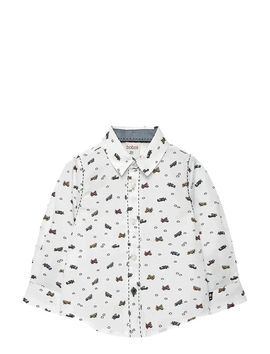 Boboli - Poplin shirt printed - langärmlige hemden - print - 0