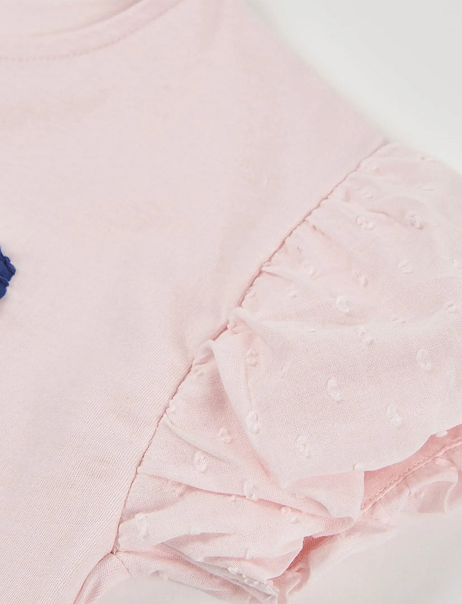 Boboli - Combined t-Shirt for girl -BCI - kortærmede t-shirts - orchid - 2