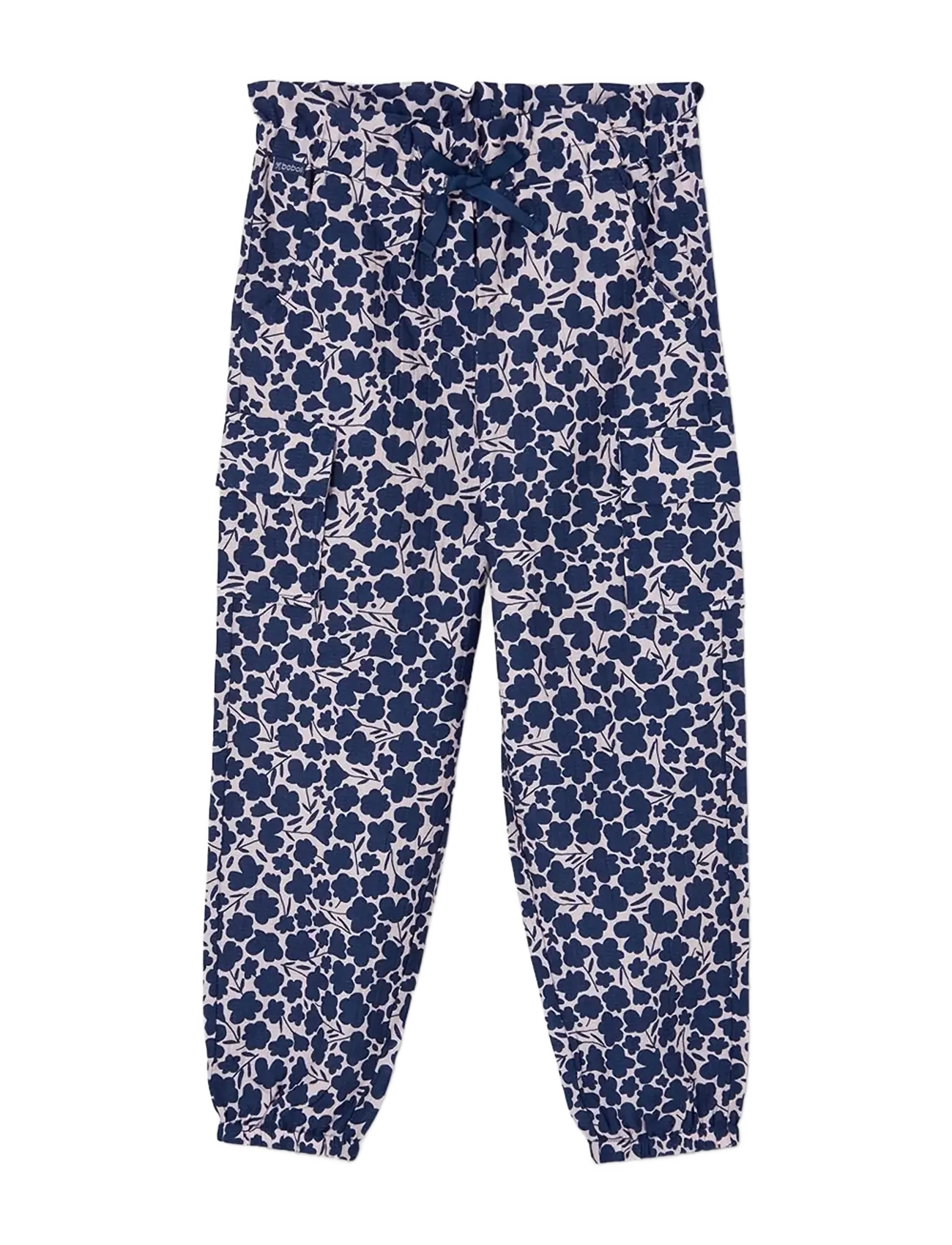 BOBOLI Viscose Hose Floral For Mädchen Navy - 80 - Kinder