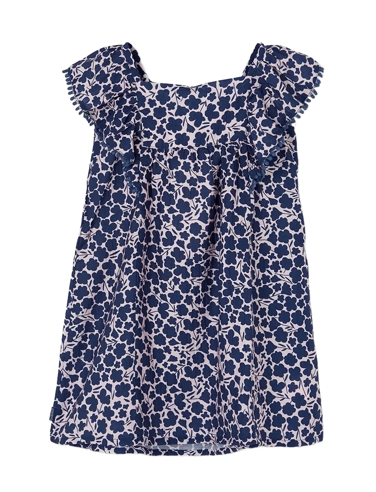 BOBOLI Viscose Kleid Floral For Mädchen Blau - 110 - Kinder