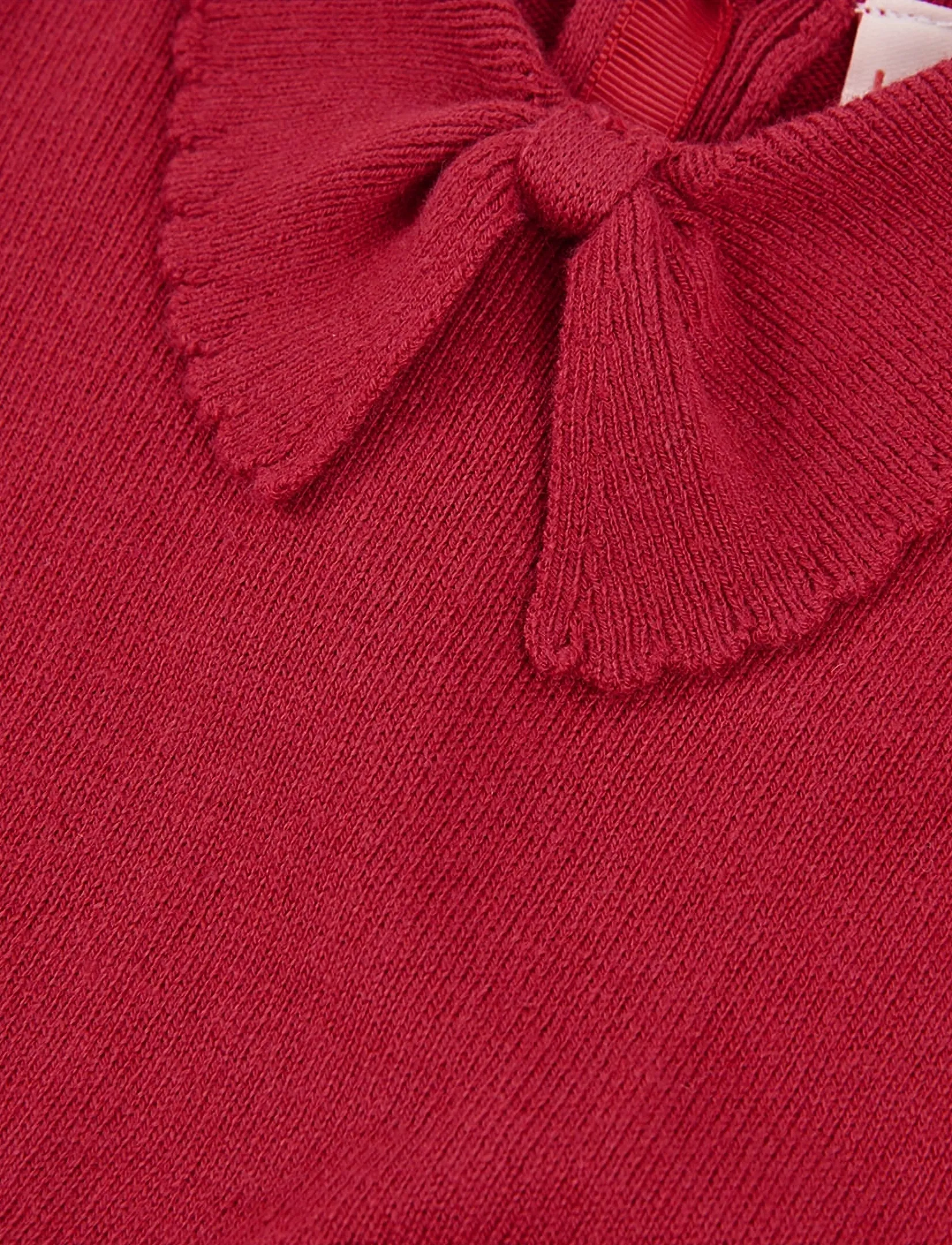 Boboli - Knitwear dress for girl -BCI - bourgogne - 2