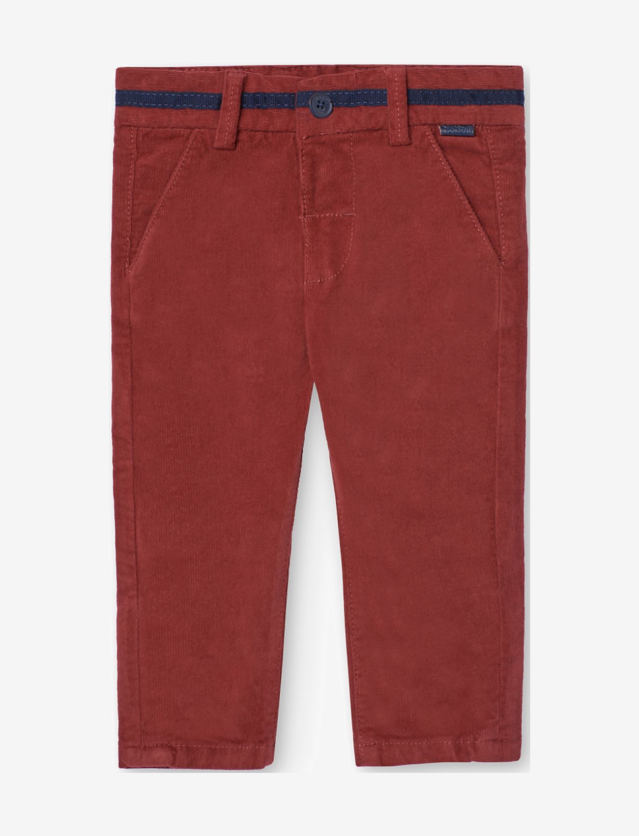 Boboli - Microcorduroy trousers for baby boy -BCI - berry - 0