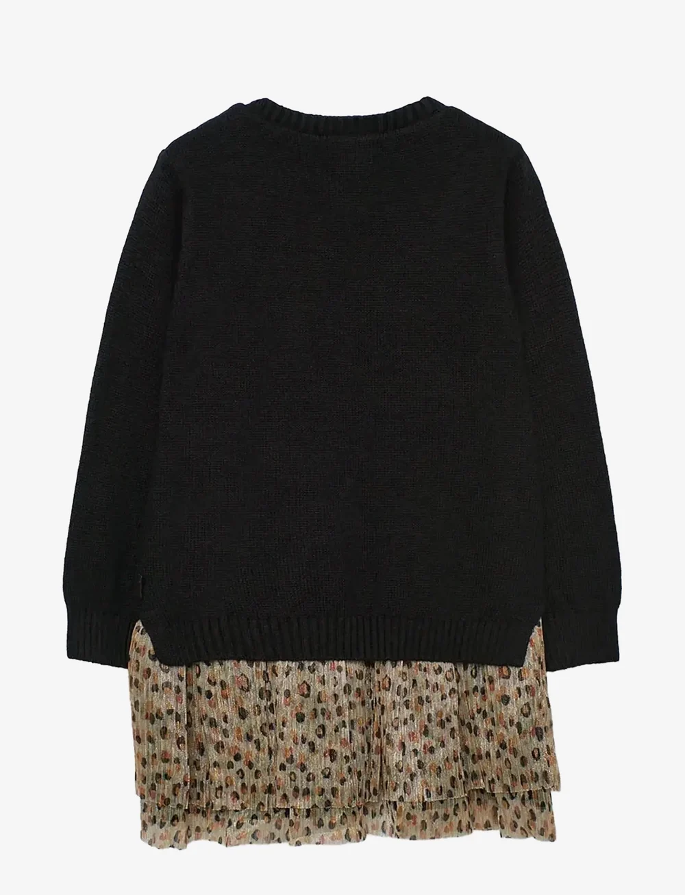 Boboli - Knitwear dress - langärmelige freizeitkleider - black - 1