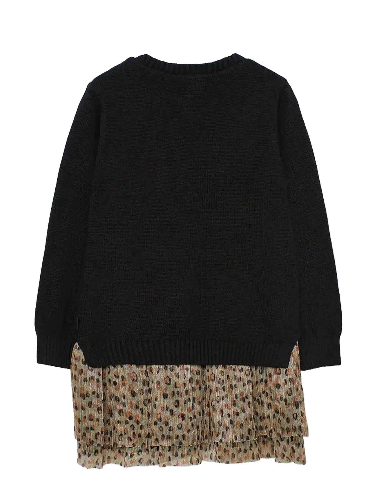 Boboli - Knitwear dress - robes décontractées à manches longues - black - 1