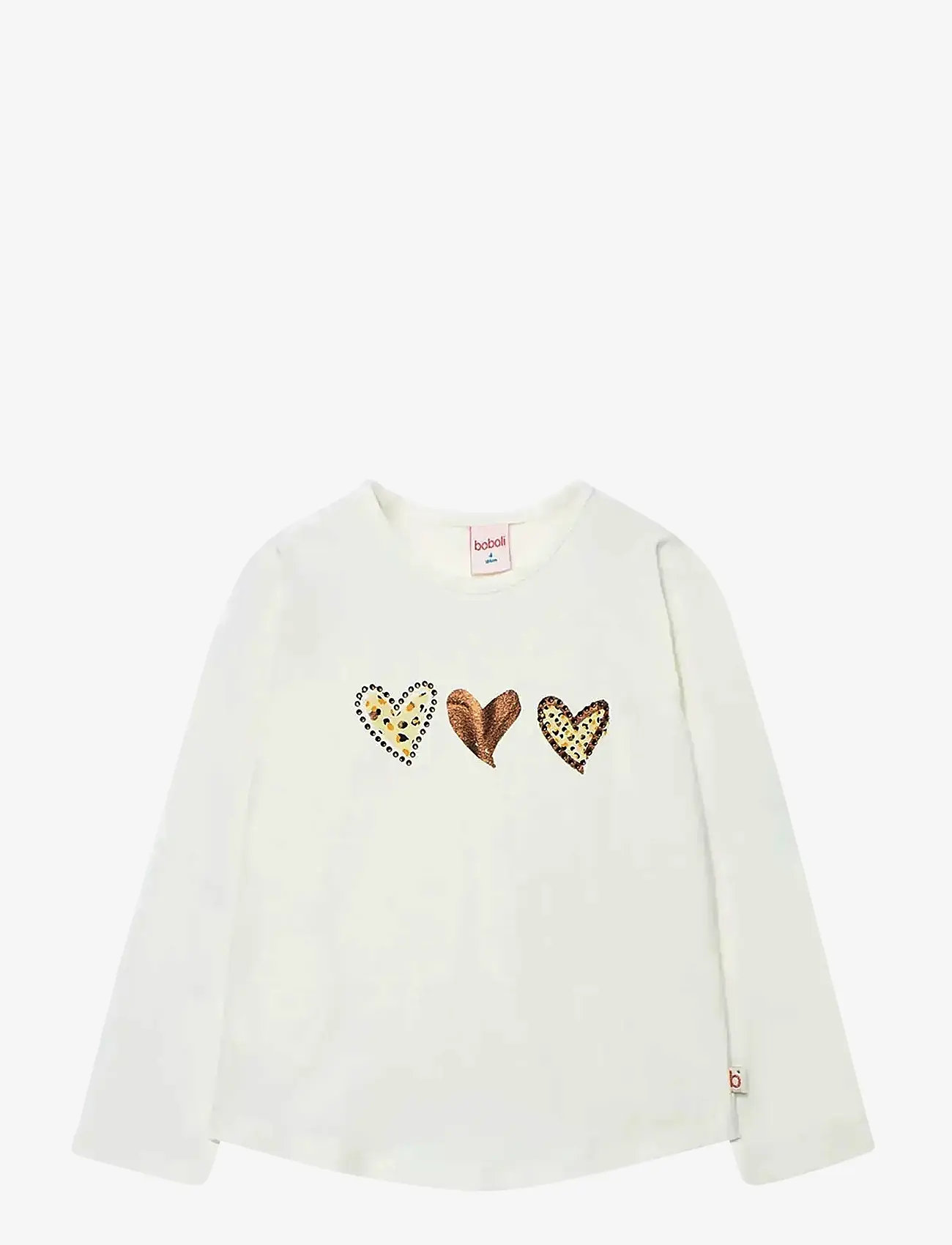 Boboli - Stretch knit t-Shirt - långärmade t-shirts - off white - 1