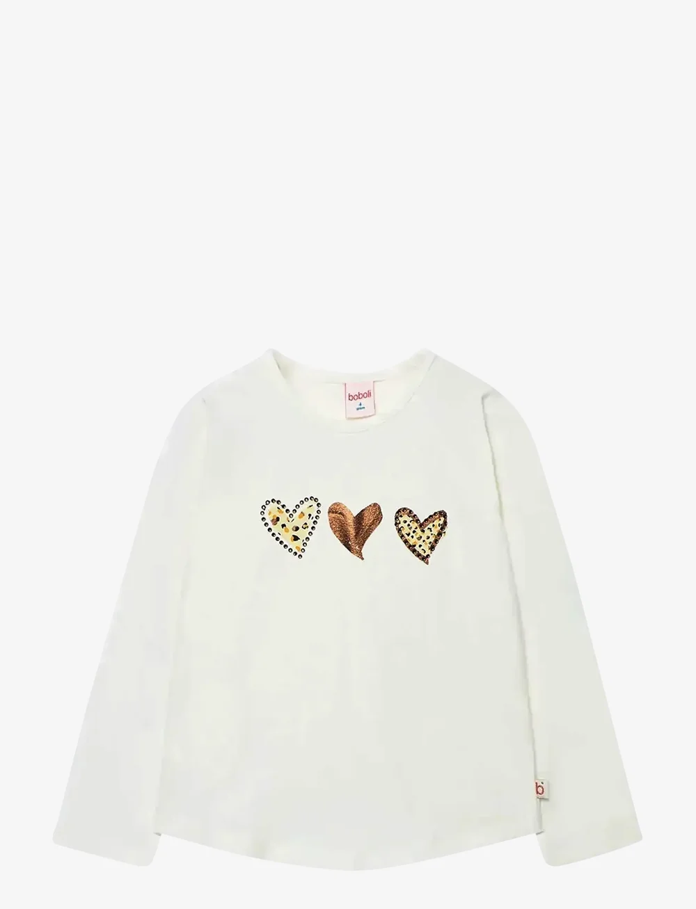 Boboli - Stretch knit t-Shirt - langärmelig - off white - 1