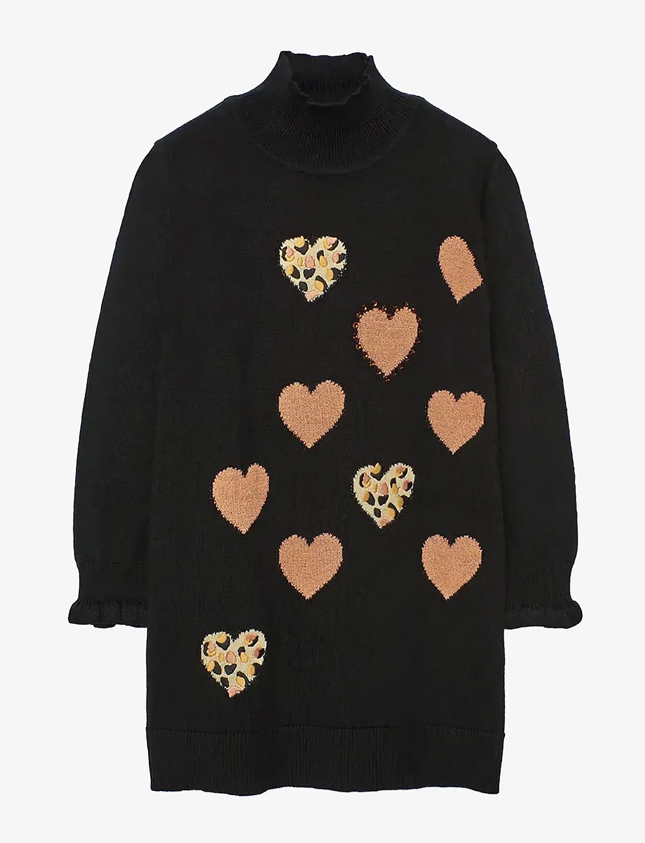 Boboli - Knitwear dress - långärmade vardagsklänningar - black - 0